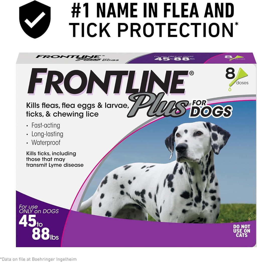 Flea and Tick Treatment for Dogs, 8 Doses K1243