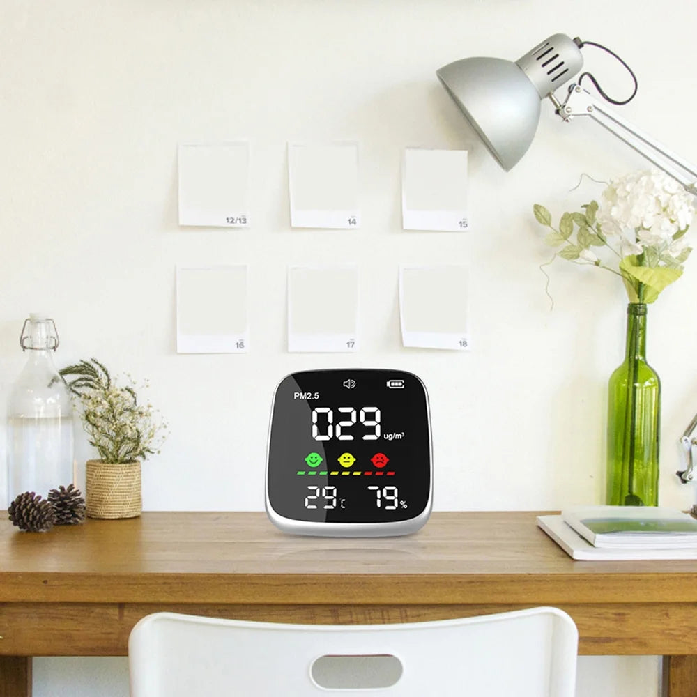 Portable USB Rechargeable PM2.5 Air Quality Monitor Q99036