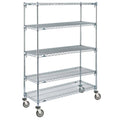 Chrome 5-Tier Stem Caster Cart X950238