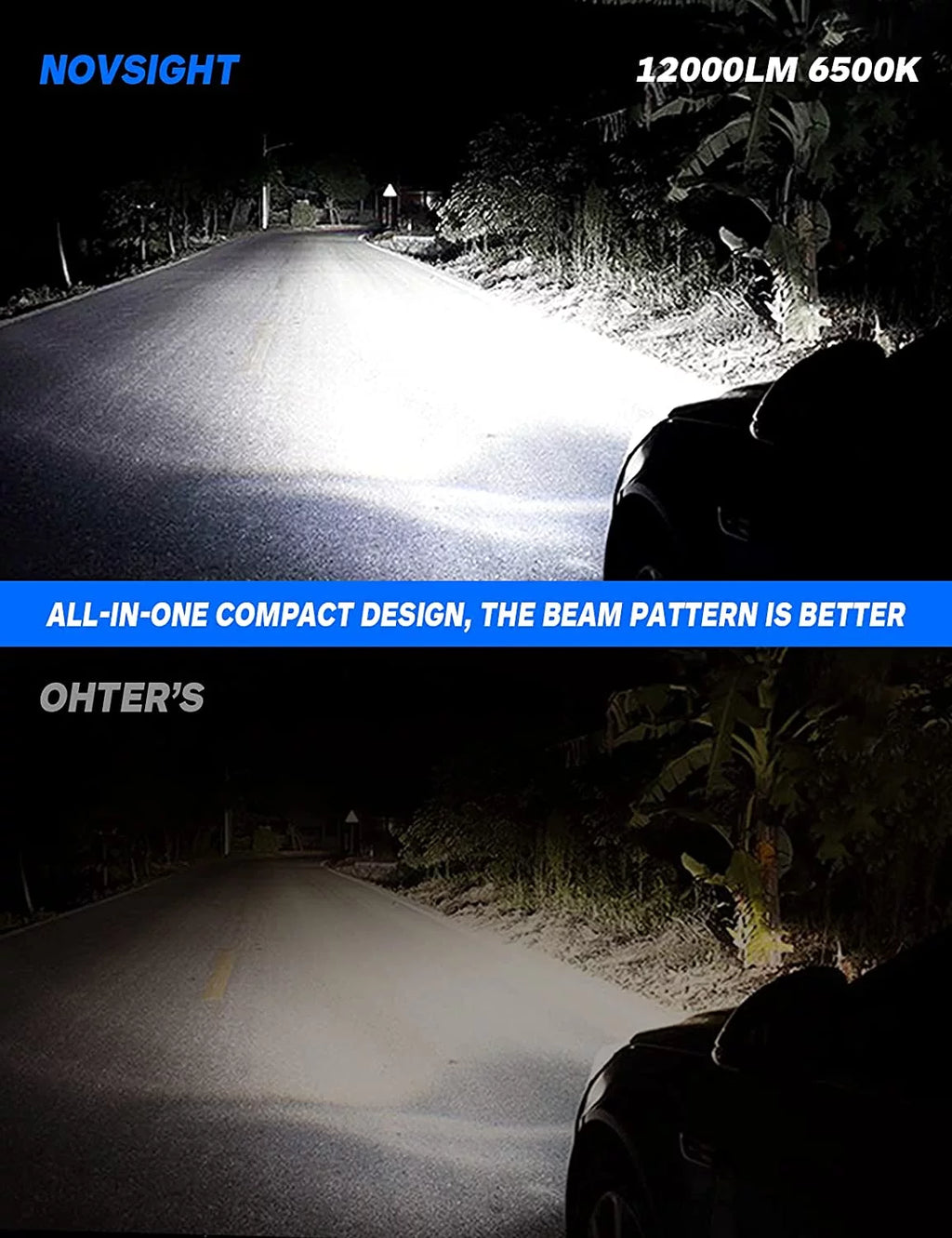 9005 9006 LED Headlight Bulbs Combo High and Low Beam 6500K Cool White P500702