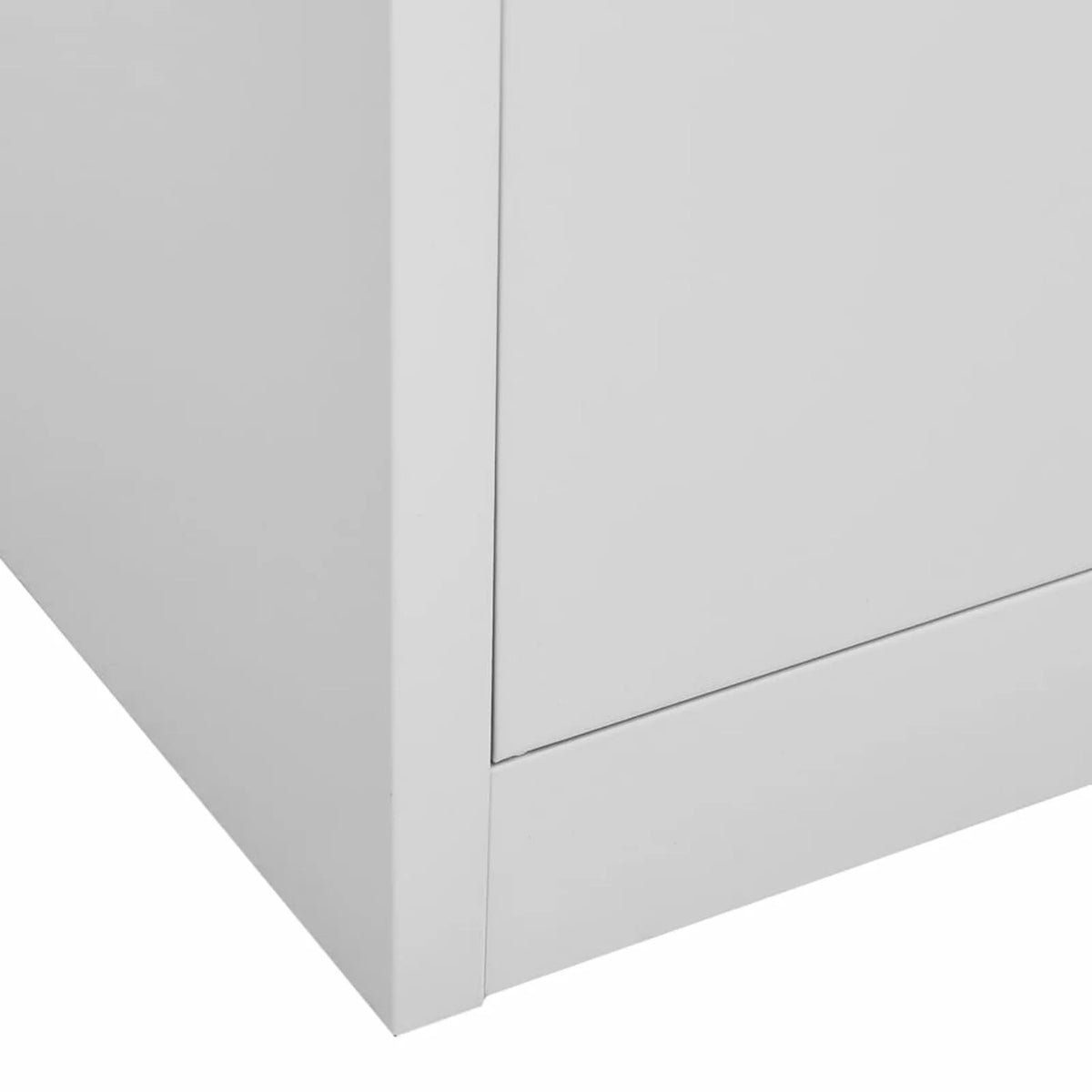 Light Gray 2 Drawer Steel and Glass Door File Storage Cabinet Z590504