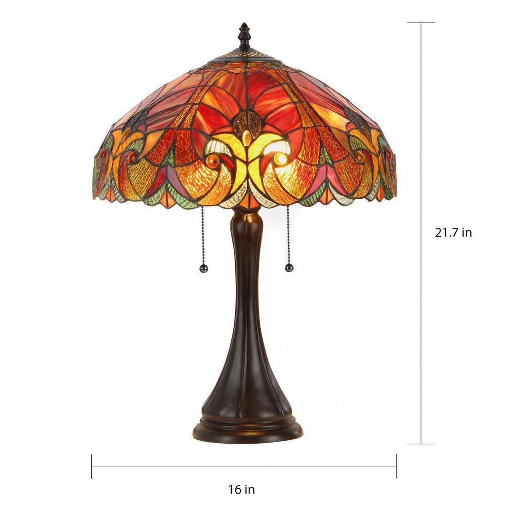 Tiffany Style 2-light Table Lamp Y2162