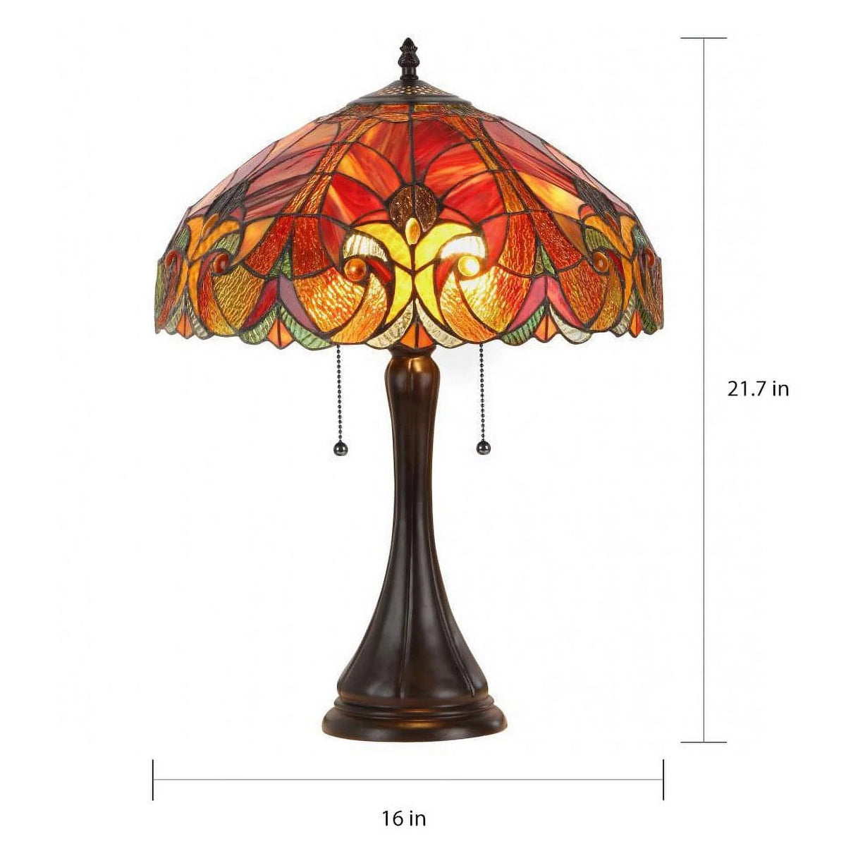 Tiffany Style 2-light Table Lamp Y2162