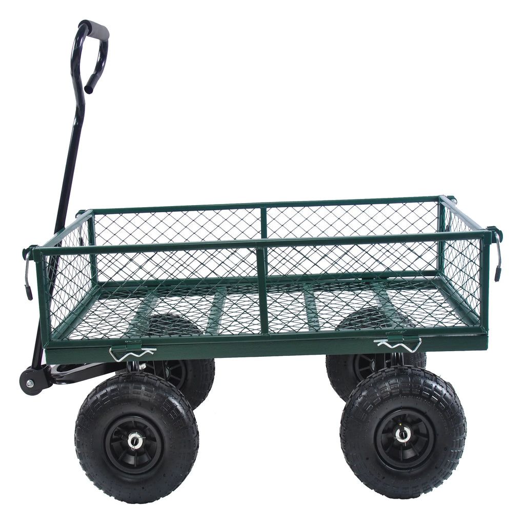 Heavy-Duty Wagon Cart Garden Cart 550lb Capacity Z3361