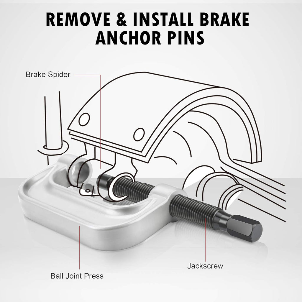 Ball Joint Press & U Joint Removal Tool Kit with 4wd Adapters C114