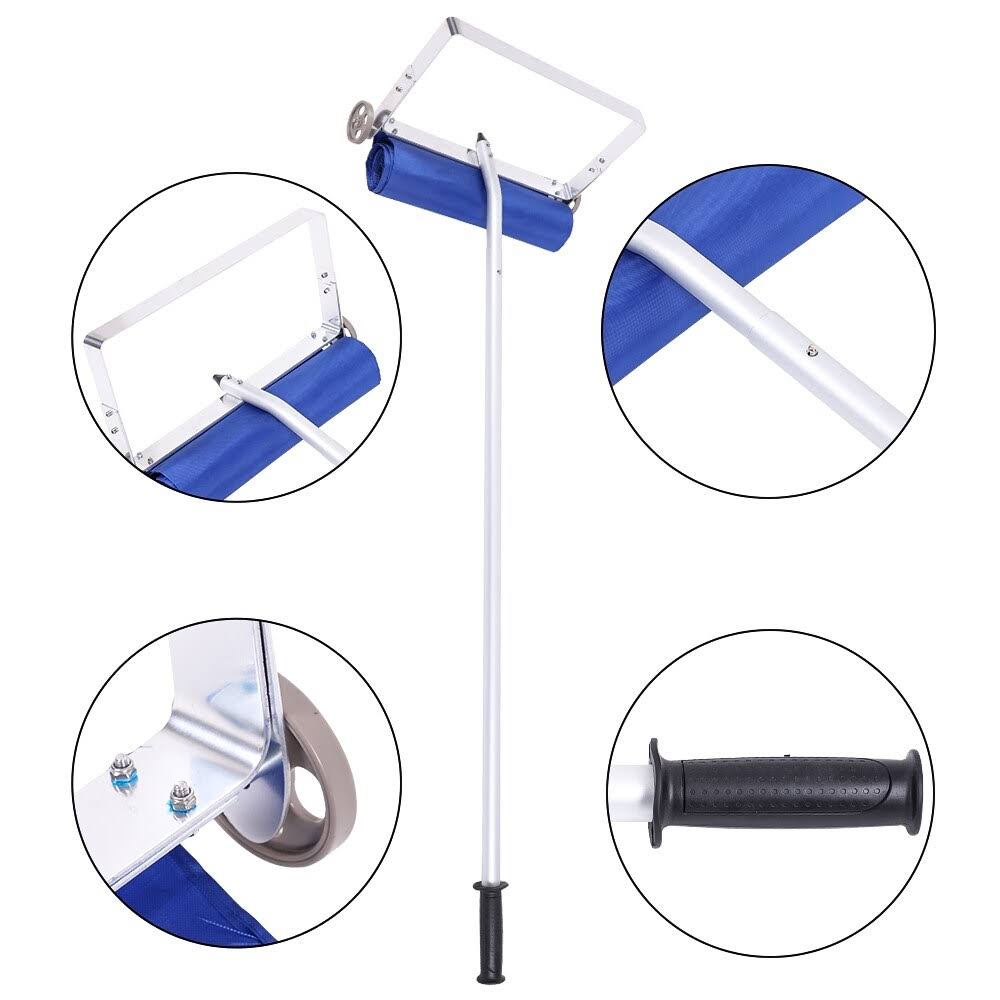 20 Feet Aluminum Frame Cloth Head Roof Snow Remover 1.2m 5 Sections M760425