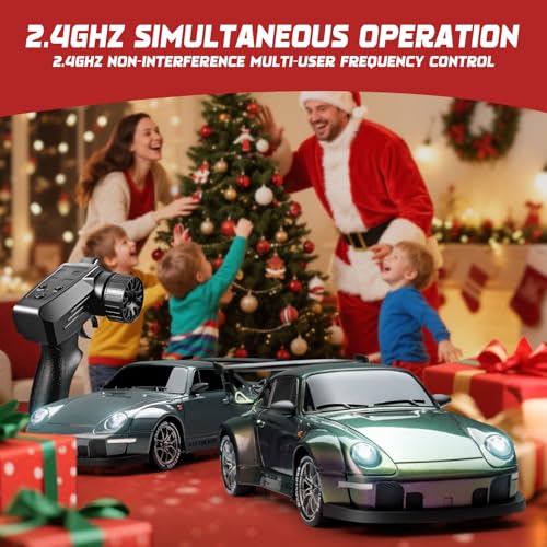 1:24 Scale 2.4GHz 4WD Remote Control Drift Car with LED Lights B5096