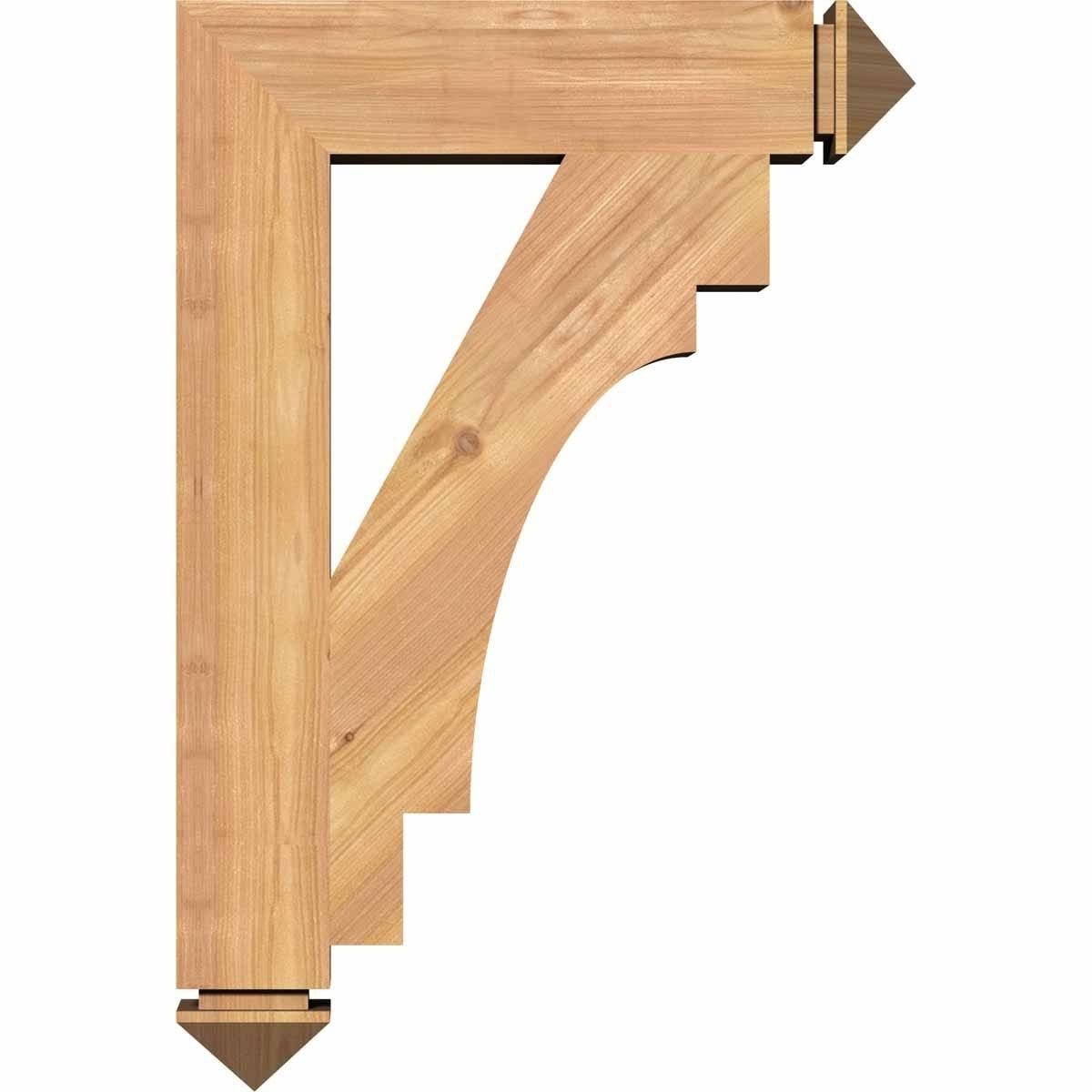 5 1/2x22W x 38x22D x 38x22H Western Red Cedar Bracket M72700