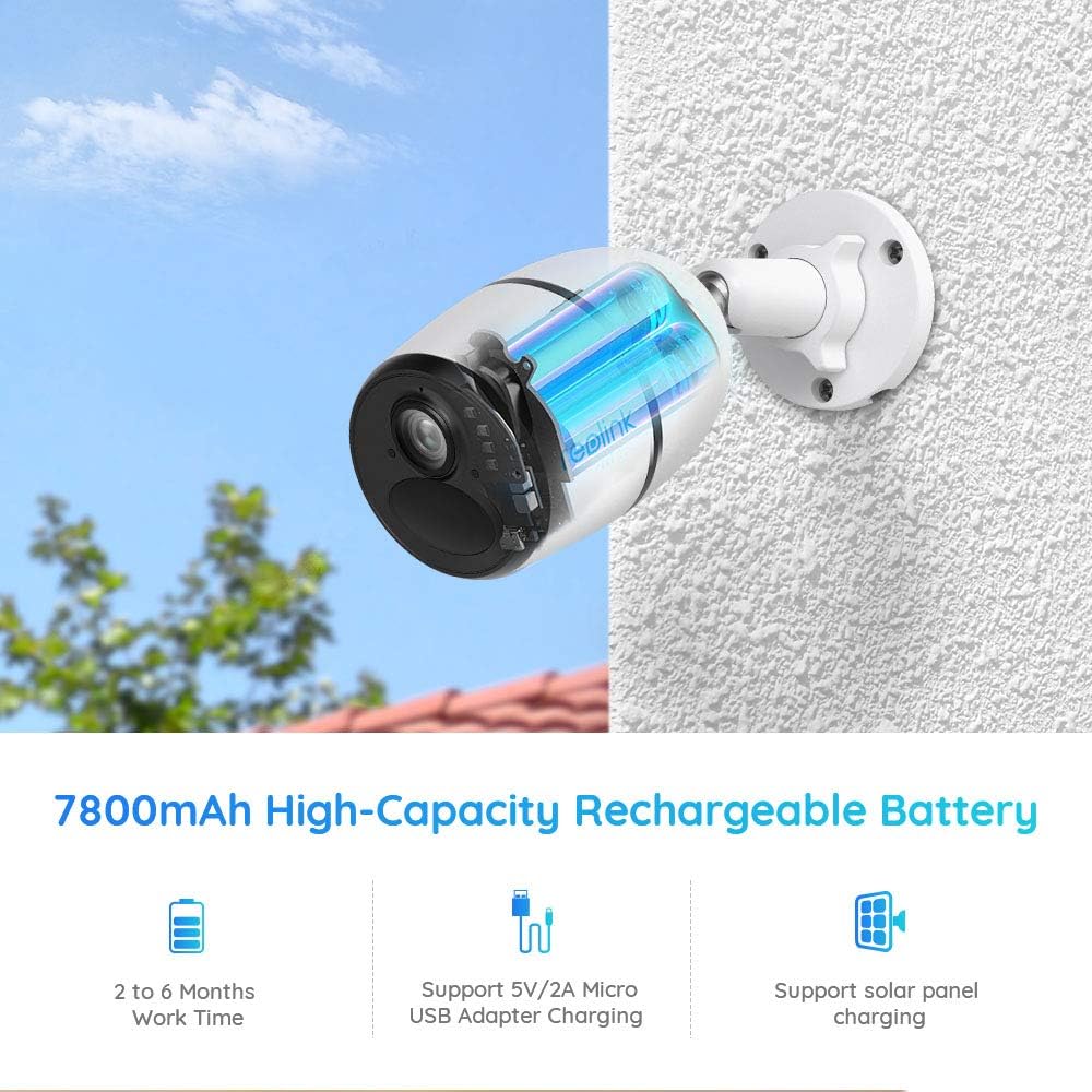 Outdoor Solar-Powered Cellular Security Camera System, 1080p Night Vision, PIR Motion Sensor U687093