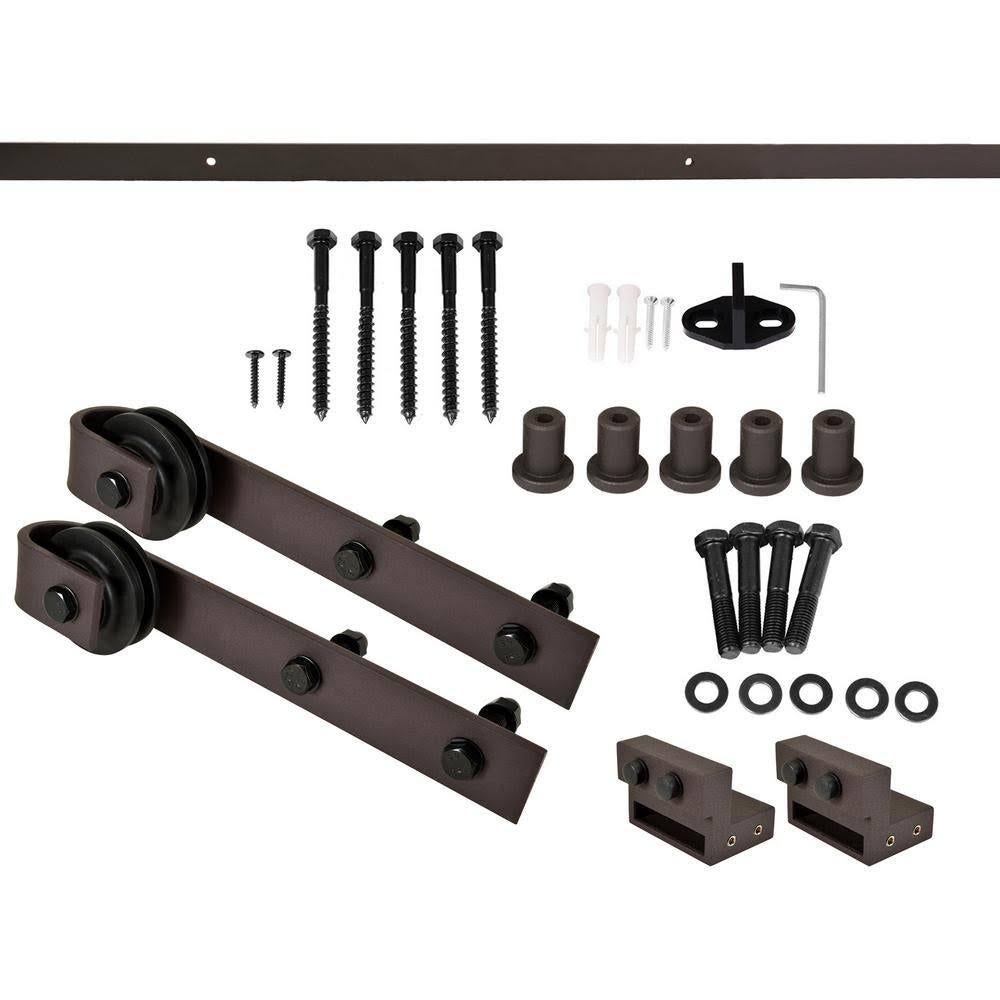 Jungle Green 84 x 84 Barn Door with Hardware Kit H1257