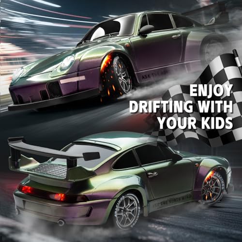1:24 Scale 2.4GHz 4WD Remote Control Drift Car with LED Lights B5096