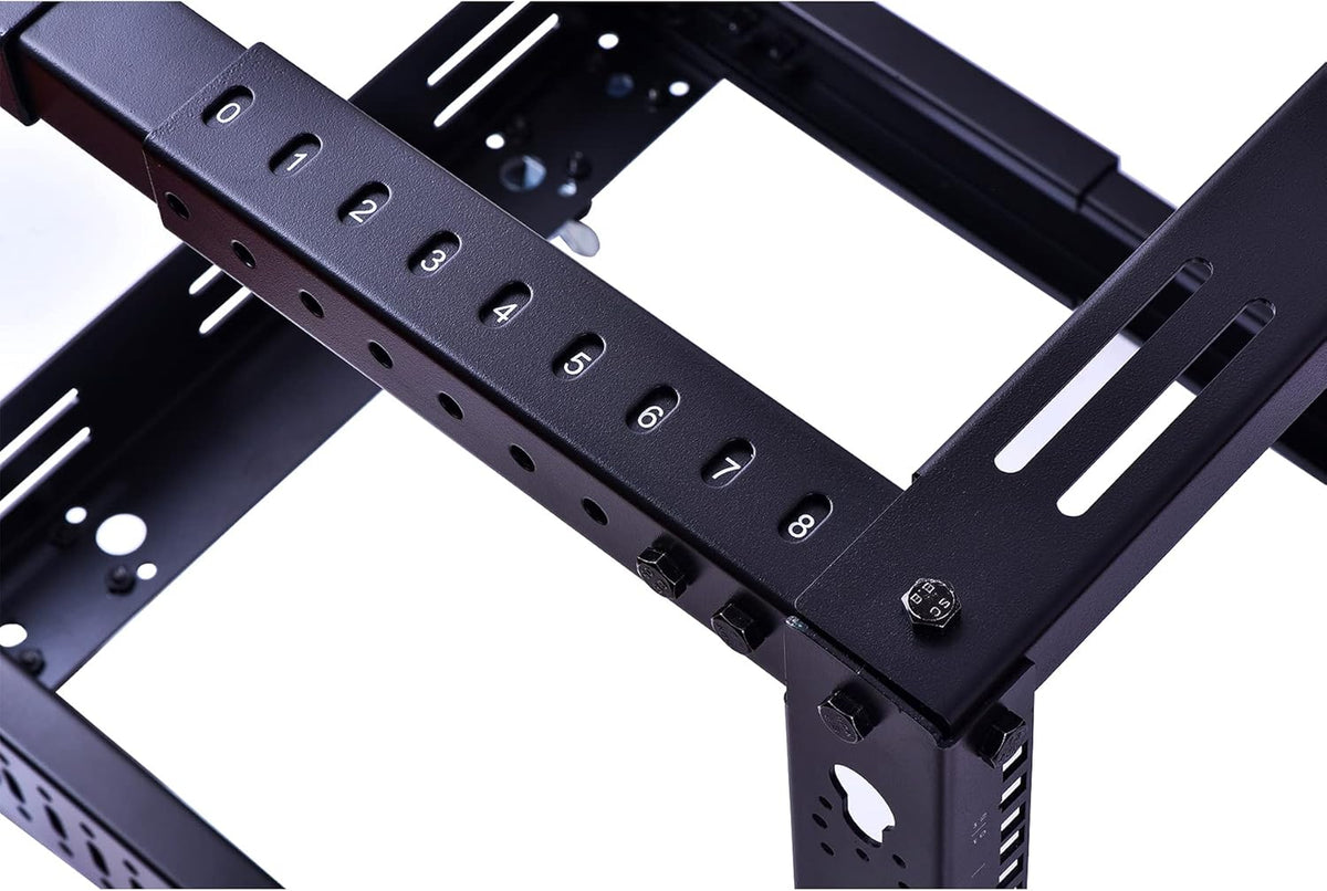 12U Open Frame Server Rack with Casters Y57374