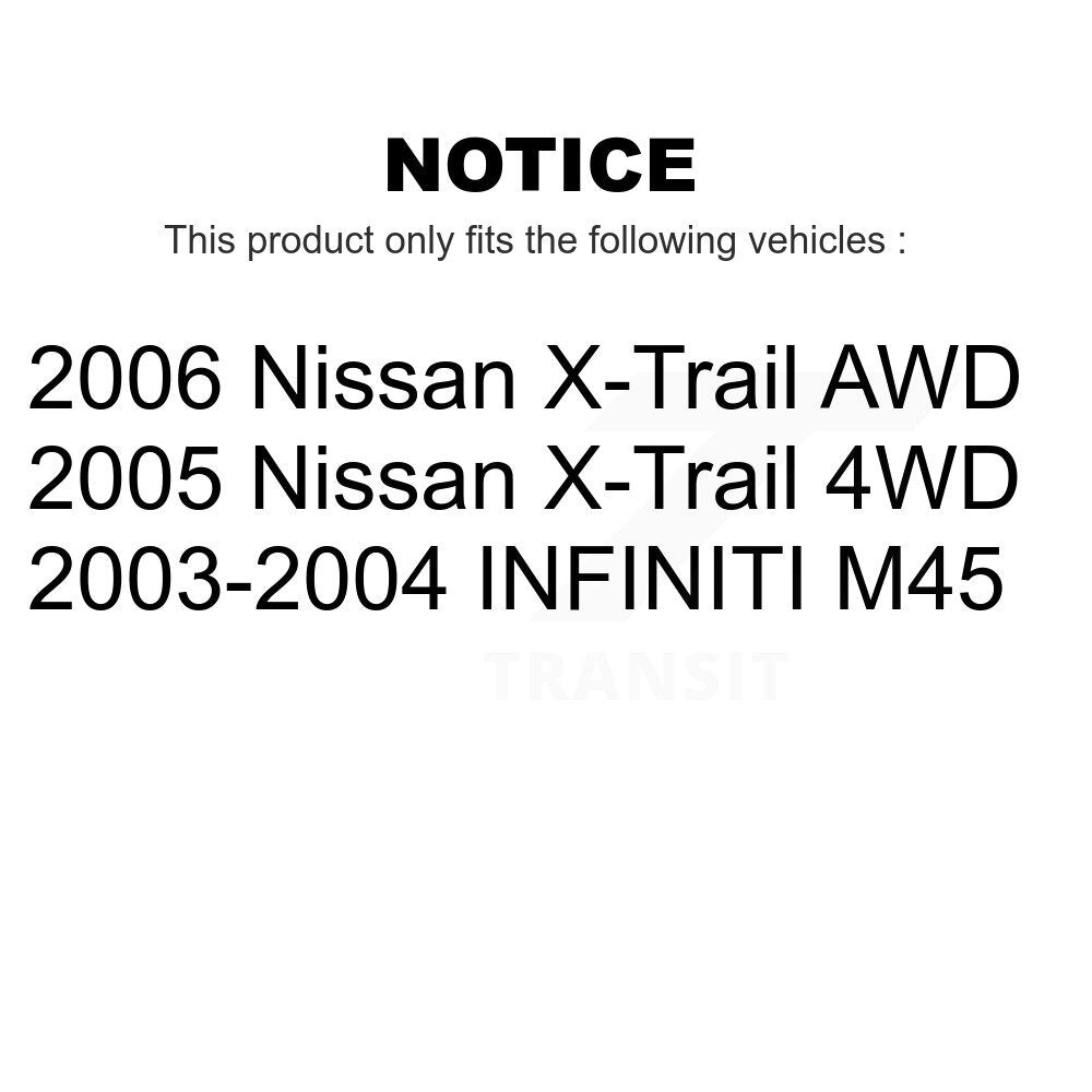 Rear Wheel Bearing Pair F887
