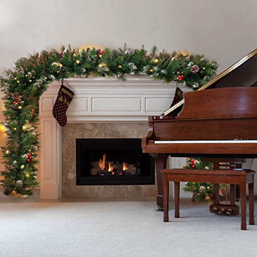 9 FT Pre-lit Christmas Garland with Lights G94864