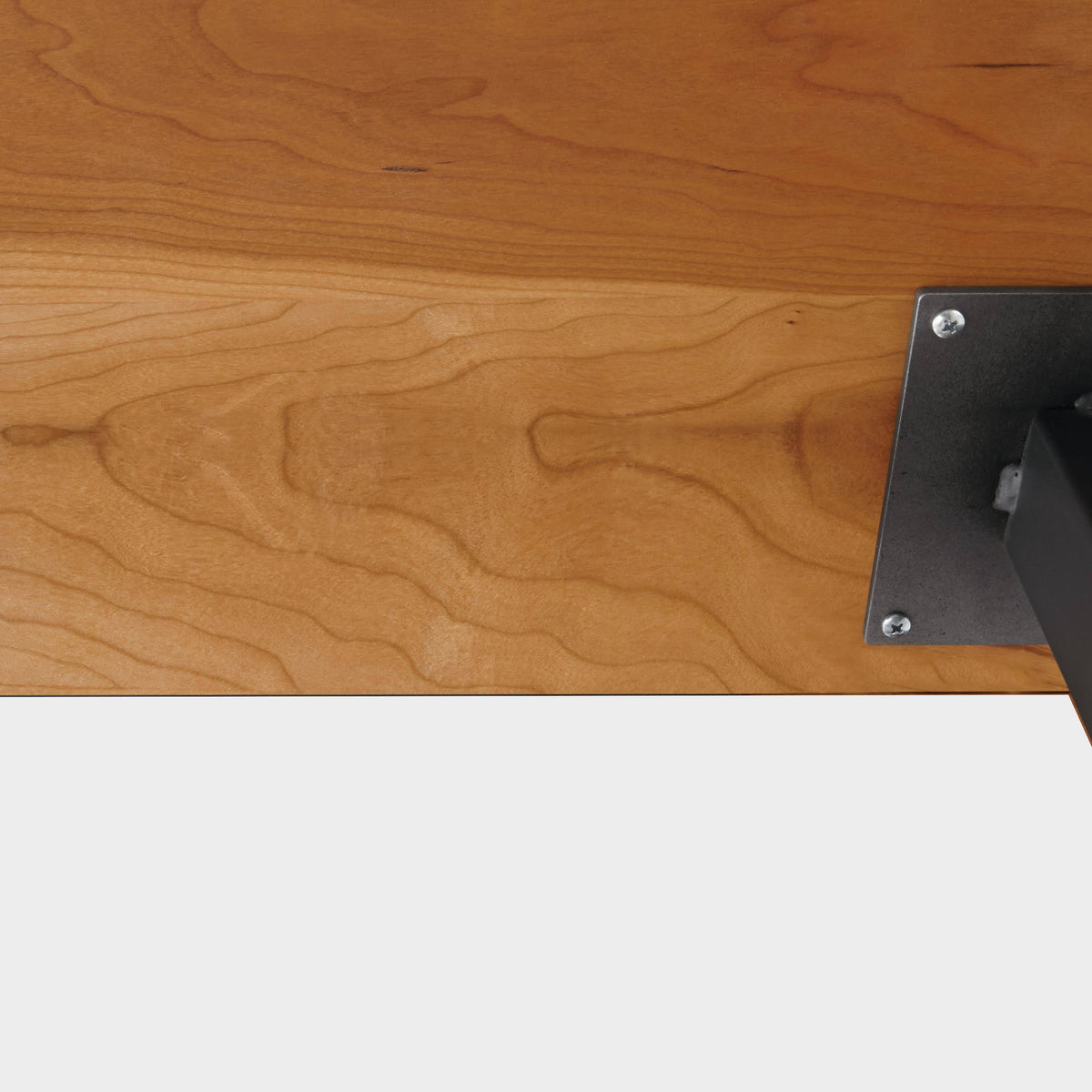 Walnut Top Table with Natural Steel Base I6809