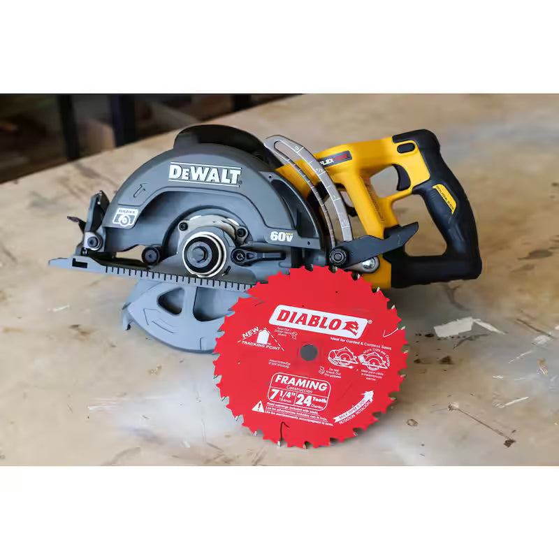 7-1/4 in. 24-Tooth Framing Circular Saw Blade 2-Pack W381064