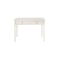 Polar White 2 Drawer Writing Desk with Solid Wood U5501