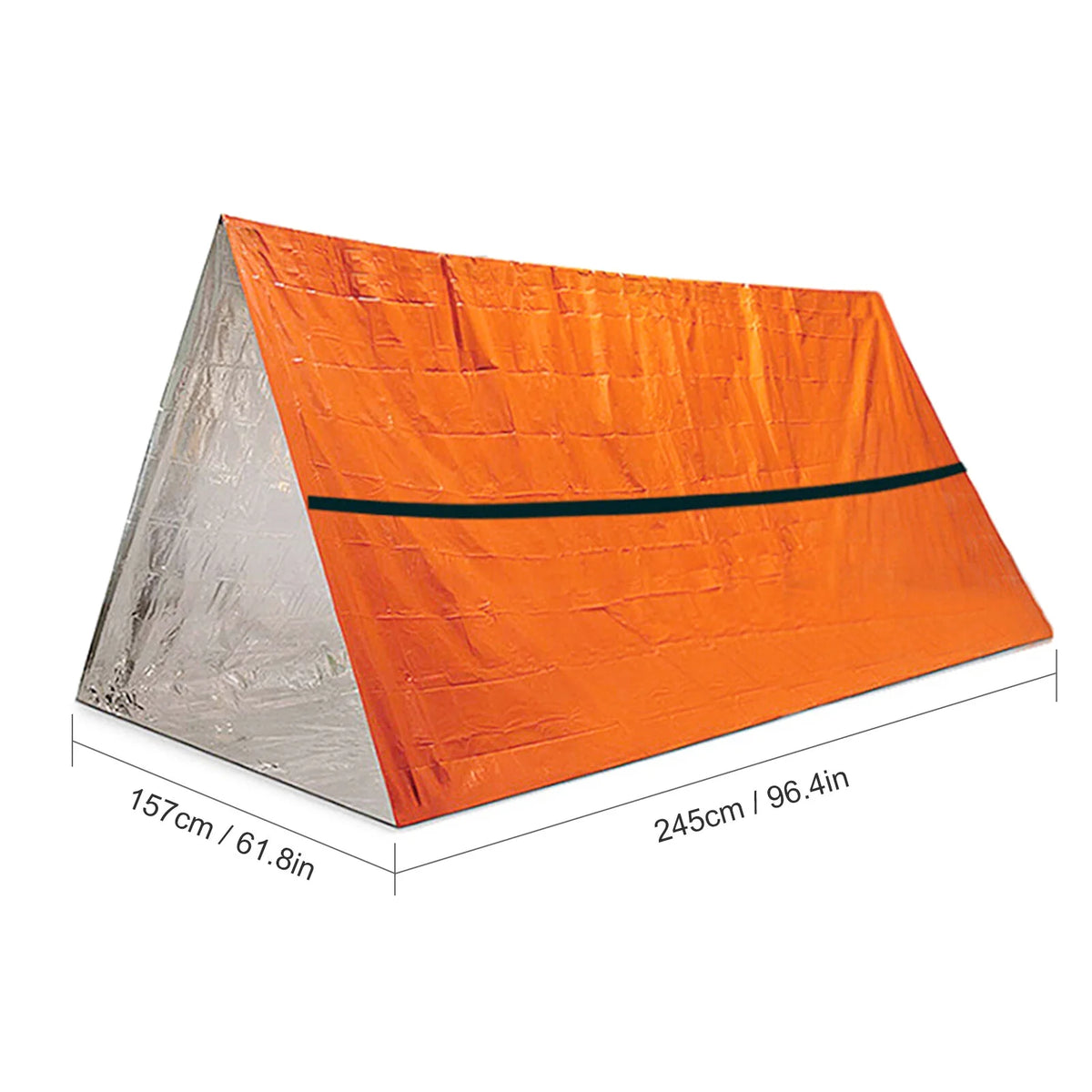 Waterproof Thermal Poncho Raincoat with Sleeping Bag and Tent Shelter X2448