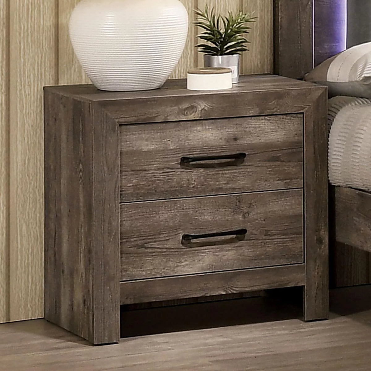 Natural Tone Wood 6pcs Bedroom Set G4079