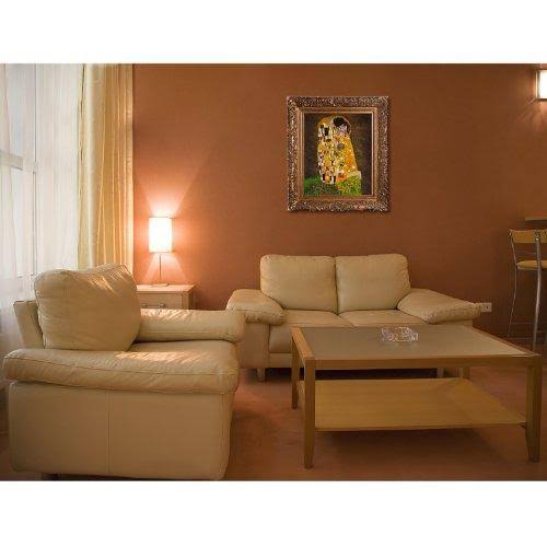 The Kiss Framed Hand Painted Oil on Canvas U2472