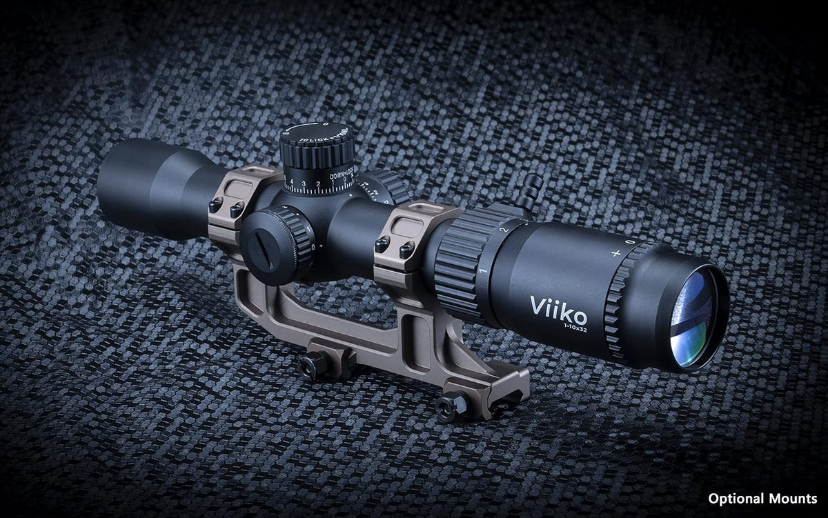 1-10x32 LPVO Scope with Half Mildot Reticle P222