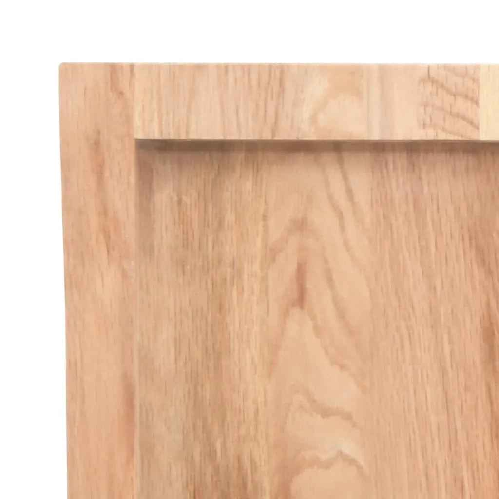 Treated Solid Wood Live Edge Table Top Light Brown 31.5"x19.7"x(0.8"-2.4") E4421