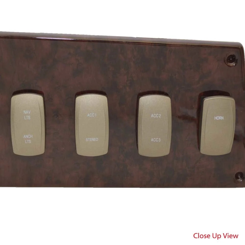 Woodgrain Boat Switch Panel W73561