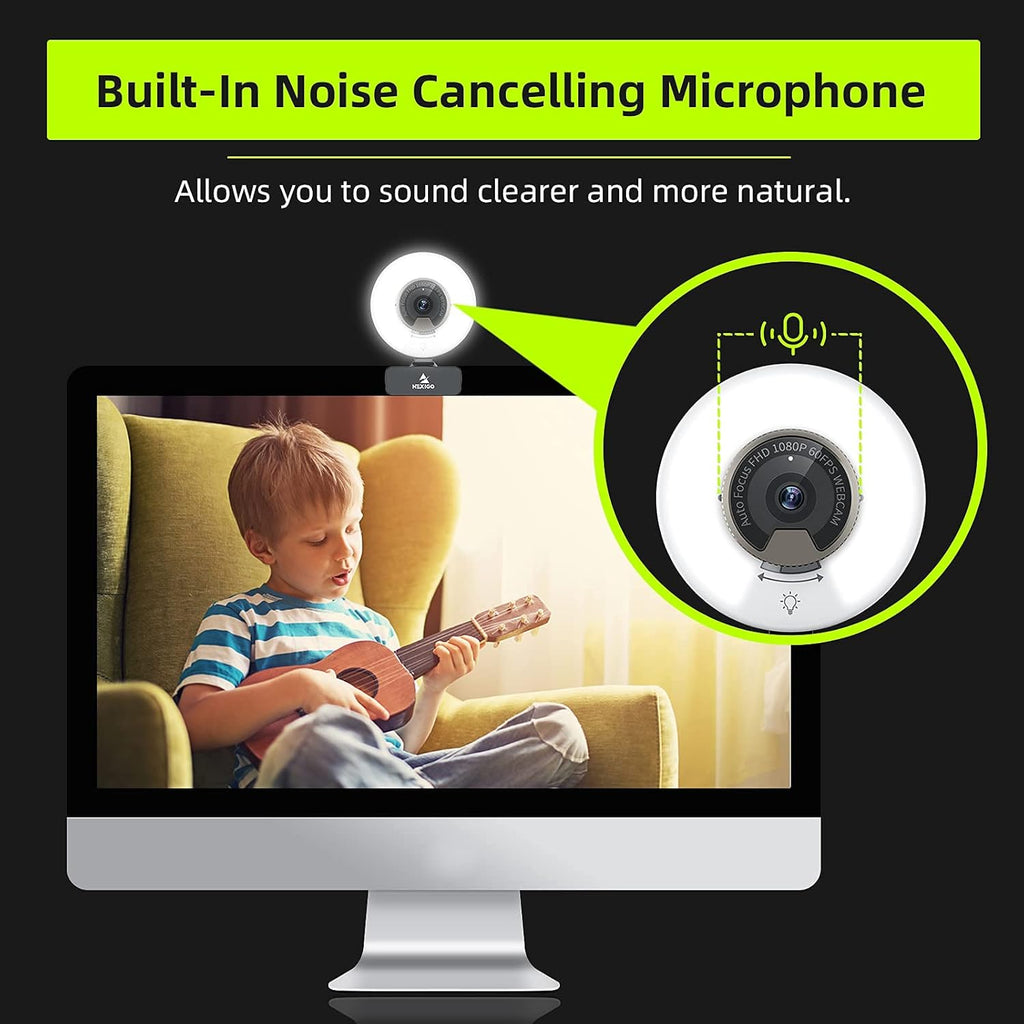 1080P 60FPS Webcam with Light N807
