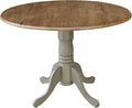 42 Drop Leaf Dining Table Distressed Hickory V719098