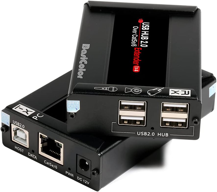 USB Extender 262ft 80m Kit with 4 USB 2.0 Hub D3691