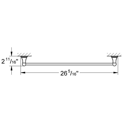 Oil Rubbed Bronze Towel Bar F46982