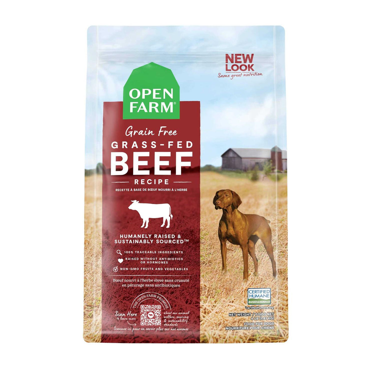 Grass Fed Beef Grain Free Dry Dog Food U645777