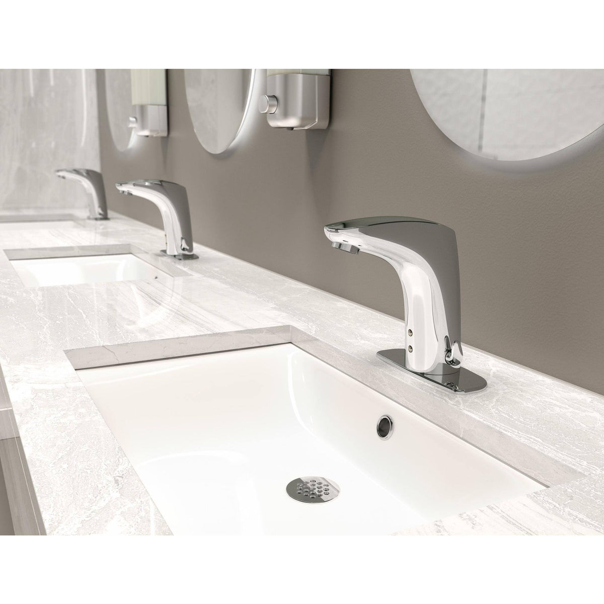 Chrome Single Hole Sensor-Activated Bathroom Faucet L309