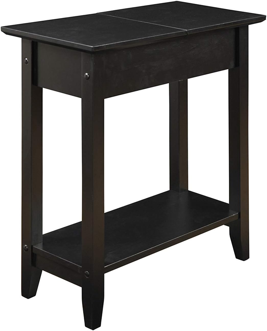 Black Flip Top End Table W409
