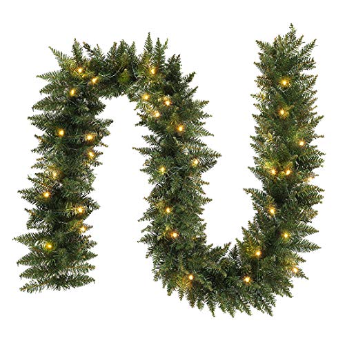 9 FT Pre-lit Christmas Garland with Lights G94864