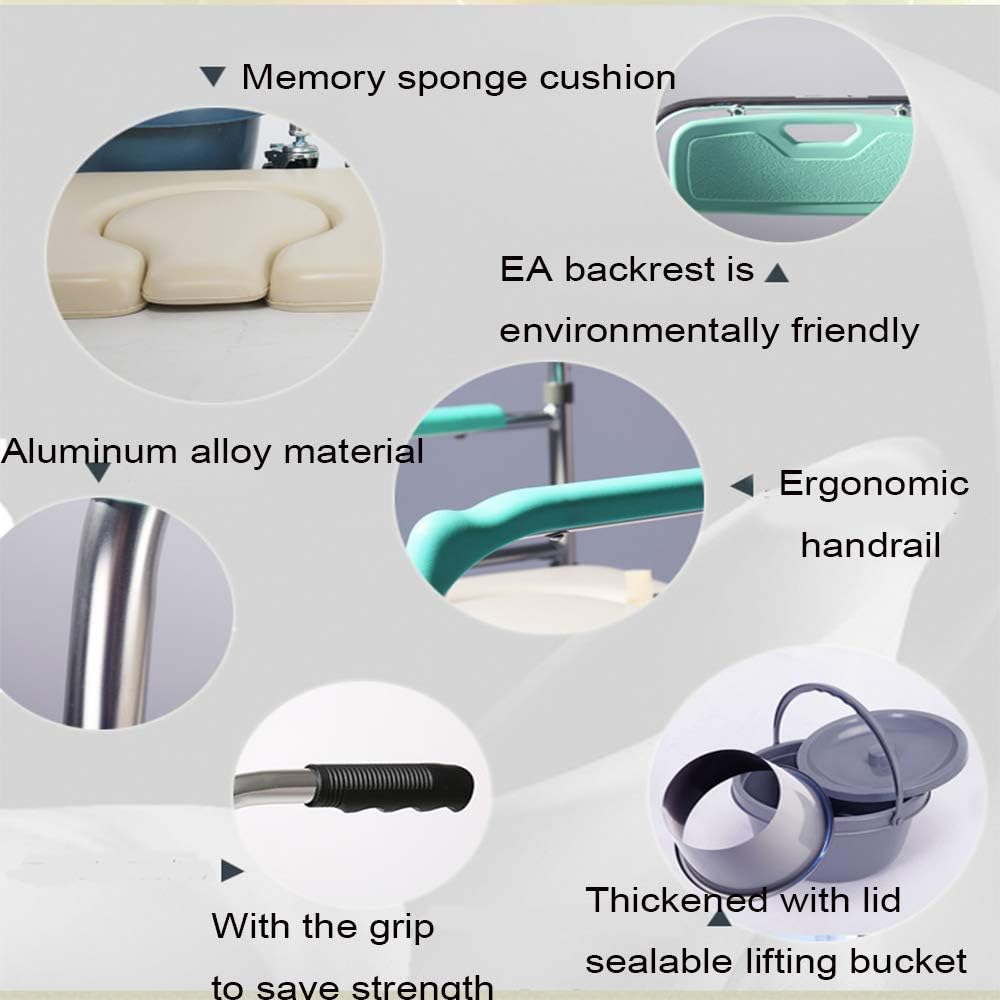 Folding Toilet Seat with Handles and Bucket N15458