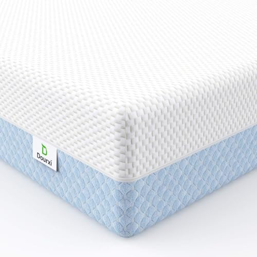 White Pink Dual Sided Memory Foam Crib Mattress K39235