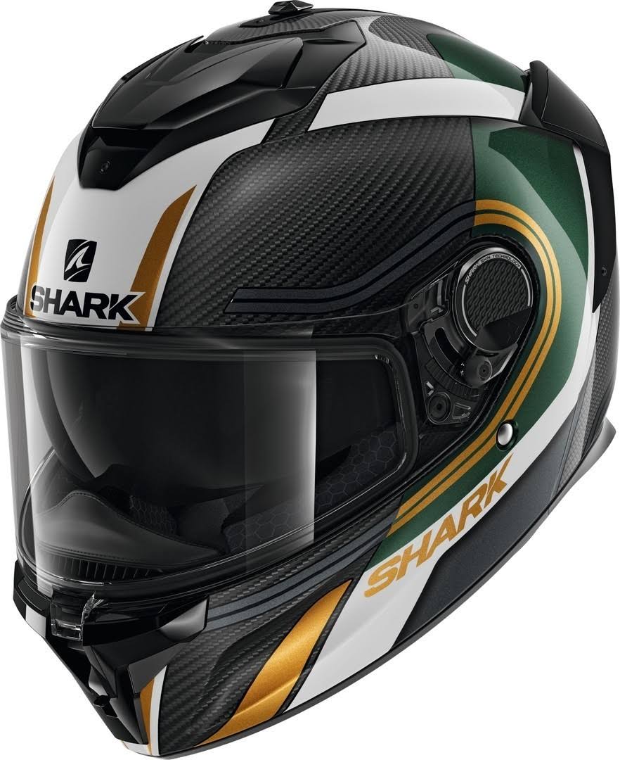 Carbon Green Gold Xs Motorcycle Helmet T87573