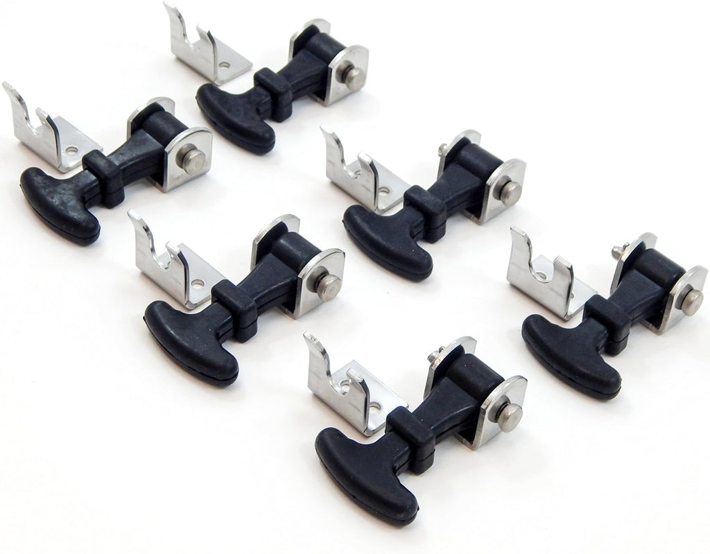20 Piece Stainless Steel T Handle Latch Catch Hold-Down 2.5 Inch Draw Hardware Replacement Y2175