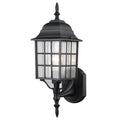 Textured Black Outdoor Wall Mount Exterior Lighting Lantern Z737