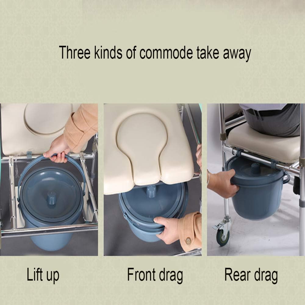 Folding Toilet Seat with Handles and Bucket N15458
