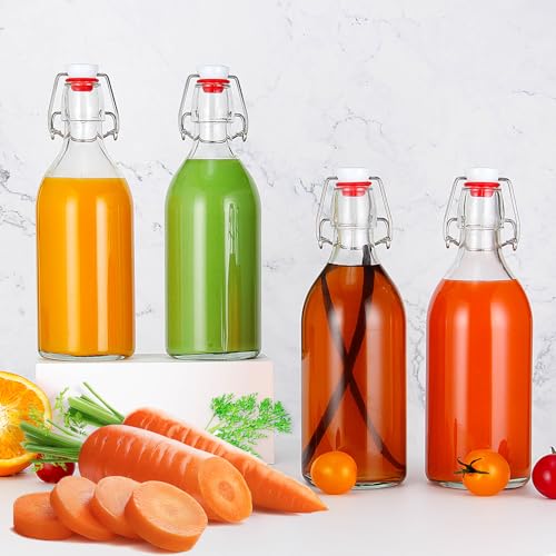 16 oz Glass Swing Top Bottles 6 Pack M8057