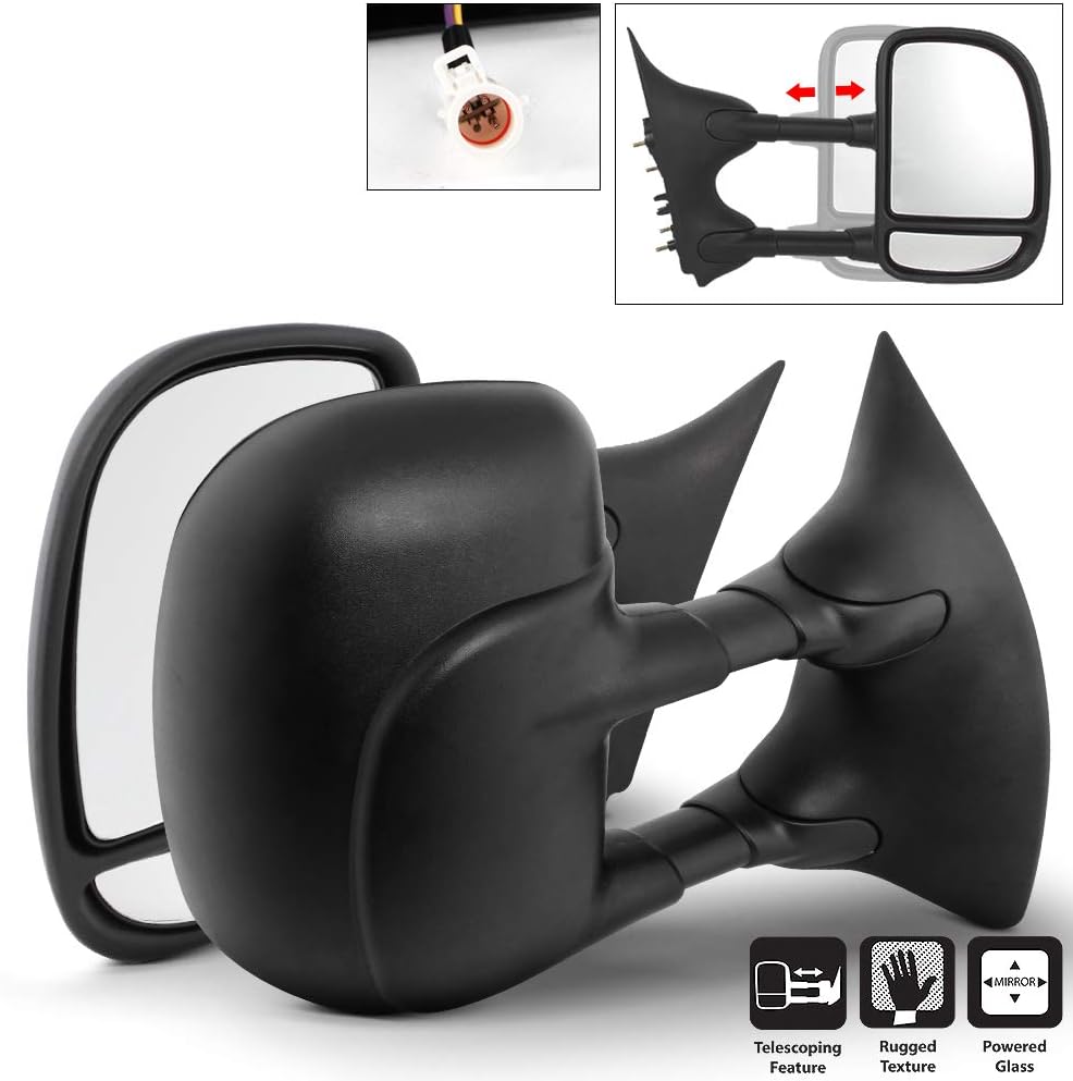 Telescoping Power Heat Side Towing Mirror Driver Passenger For Ford F250 F550 SuperDuty Excursion K254