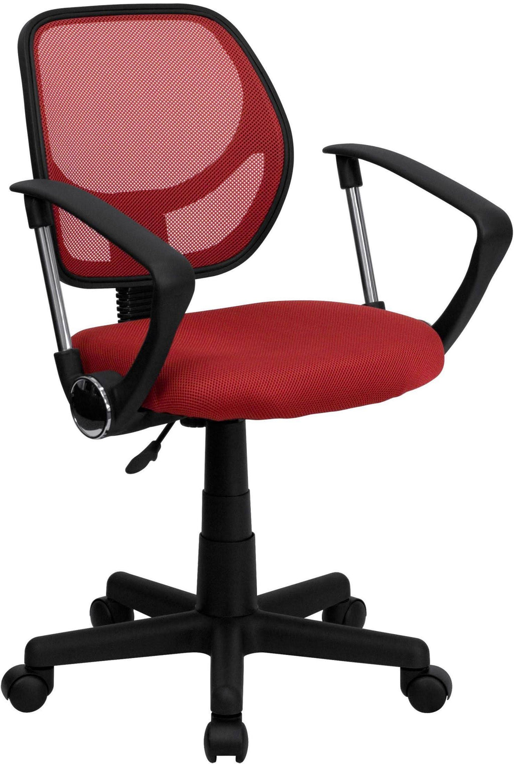 Red Mesh Mid Back Task Chair E645
