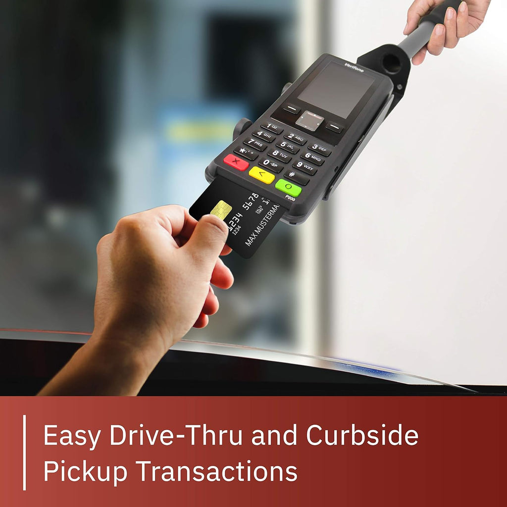 Black Drive-Thru Handheld Mount for Verifone P200 PIN Pad E38654