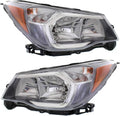 Headlight Pair for Subaru Forester 2014 2015 2016 with Bulbs N3315