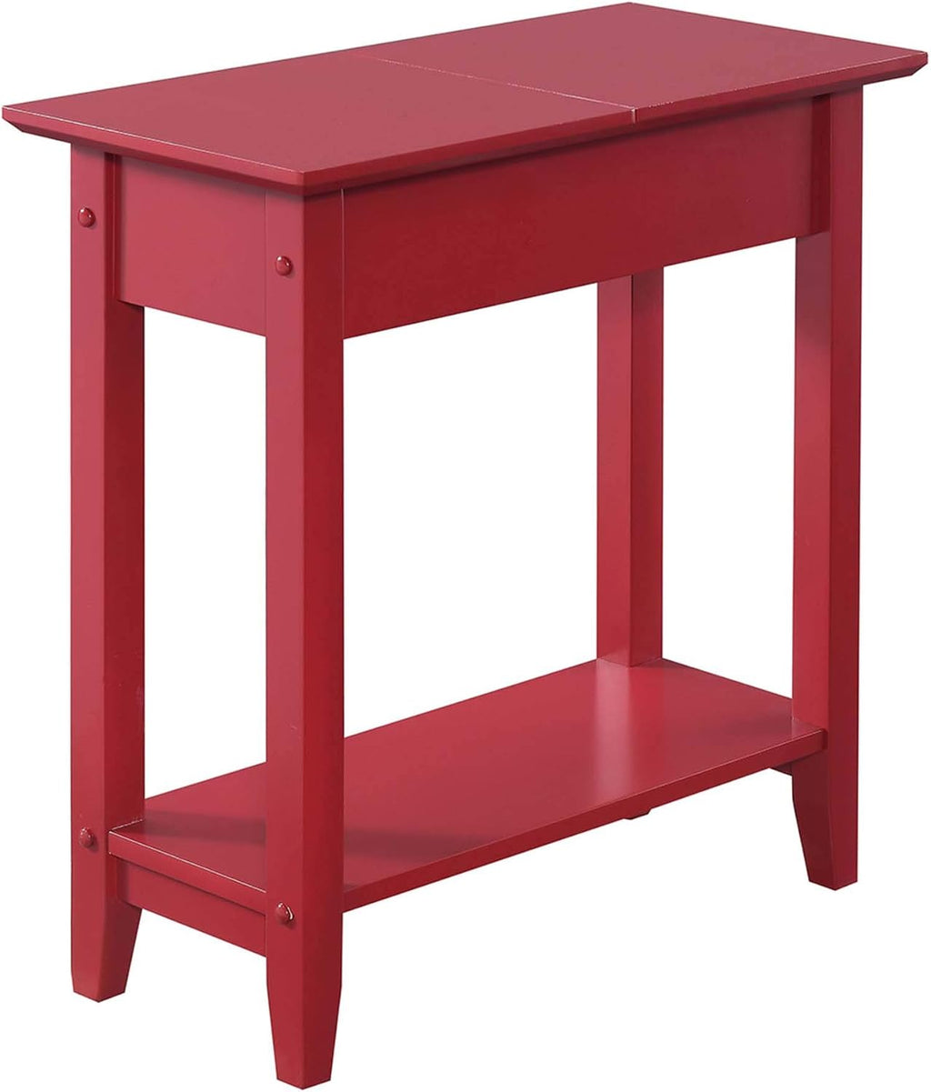 Black Flip Top End Table W409