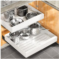 Expandable Heavy Duty Slide out Drawers Cabinet Organizer (White) L6997
