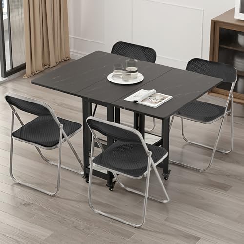 6 Pack Black Plastic Folding Chair P3022