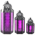 3-Piece Moroccan Tall Iron Lantern Set F16733